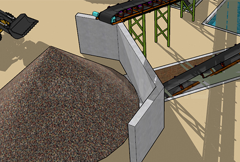 碎石生產(chǎn)線中的4種常見料倉(cāng)介紹