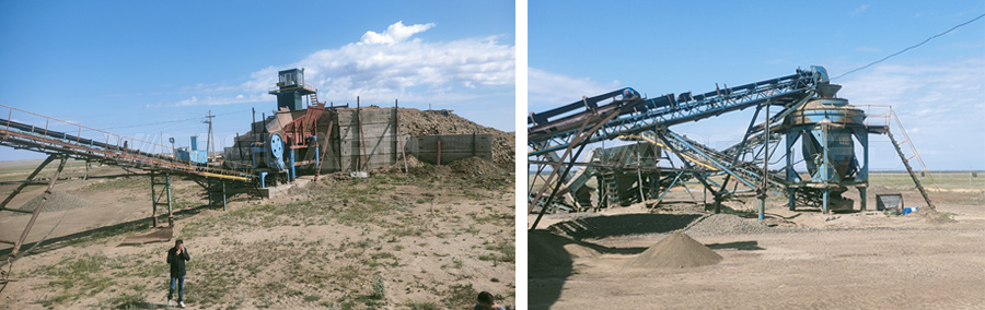 哈薩克斯坦時產100-150噸花崗巖生產線