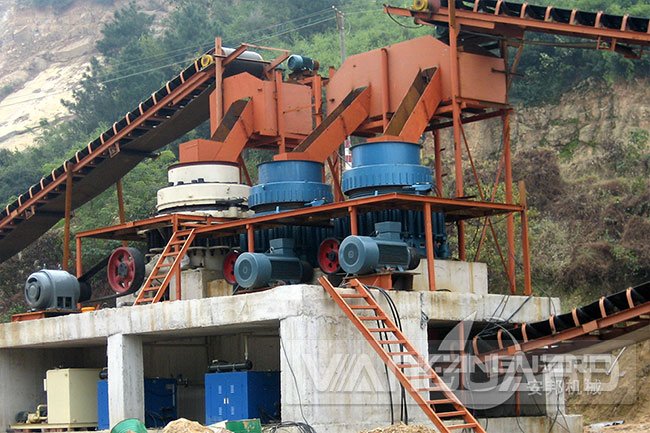 圓錐破碎機骨料加工